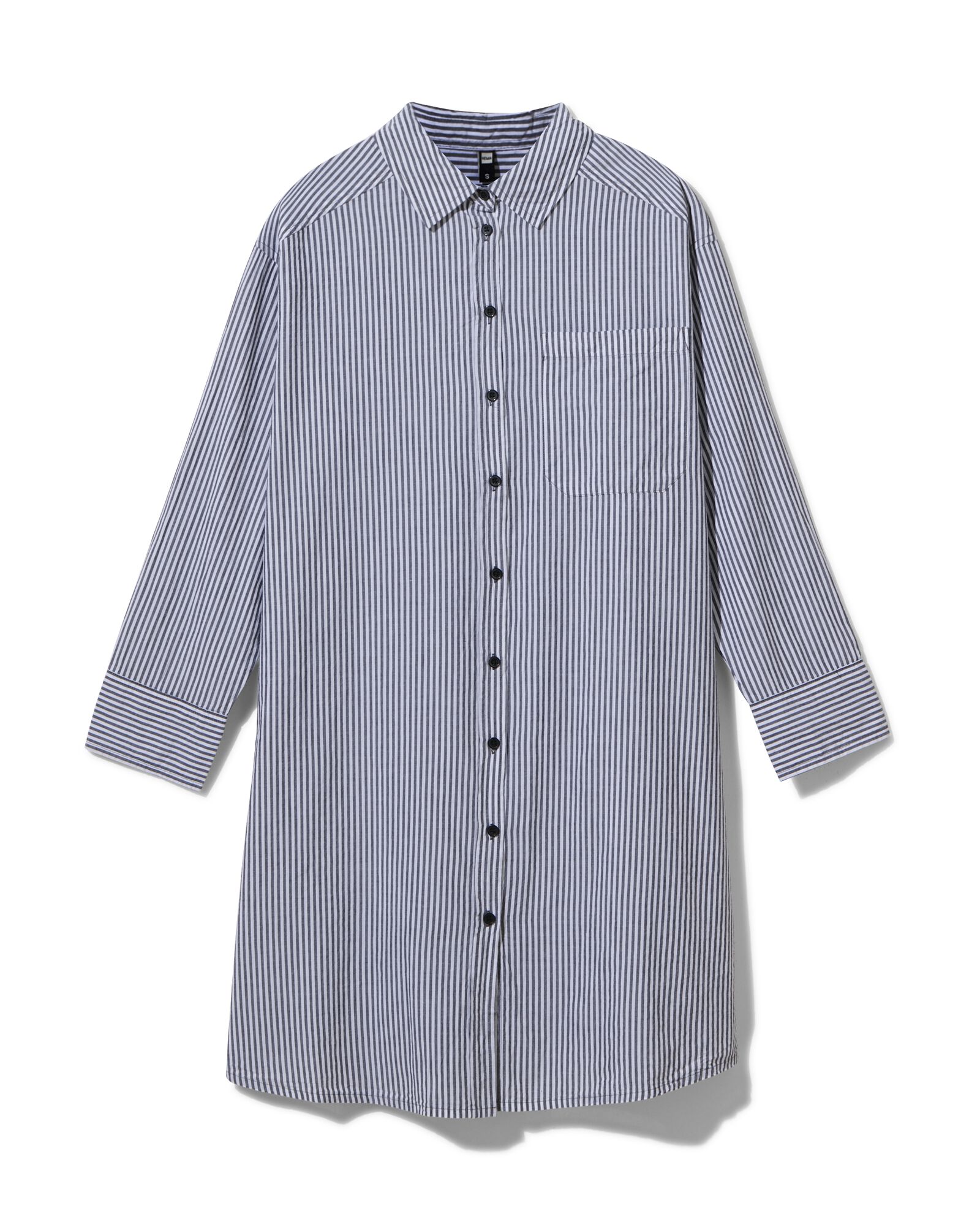 dames overhemdjurk poplin India wit wit - 1000028464 - HEMA