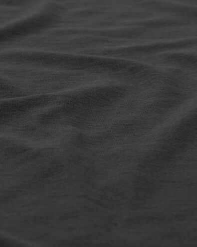hoeslaken topmatras - jersey katoen - 180 x 200 cm - donkergrijs - 5100162 - HEMA