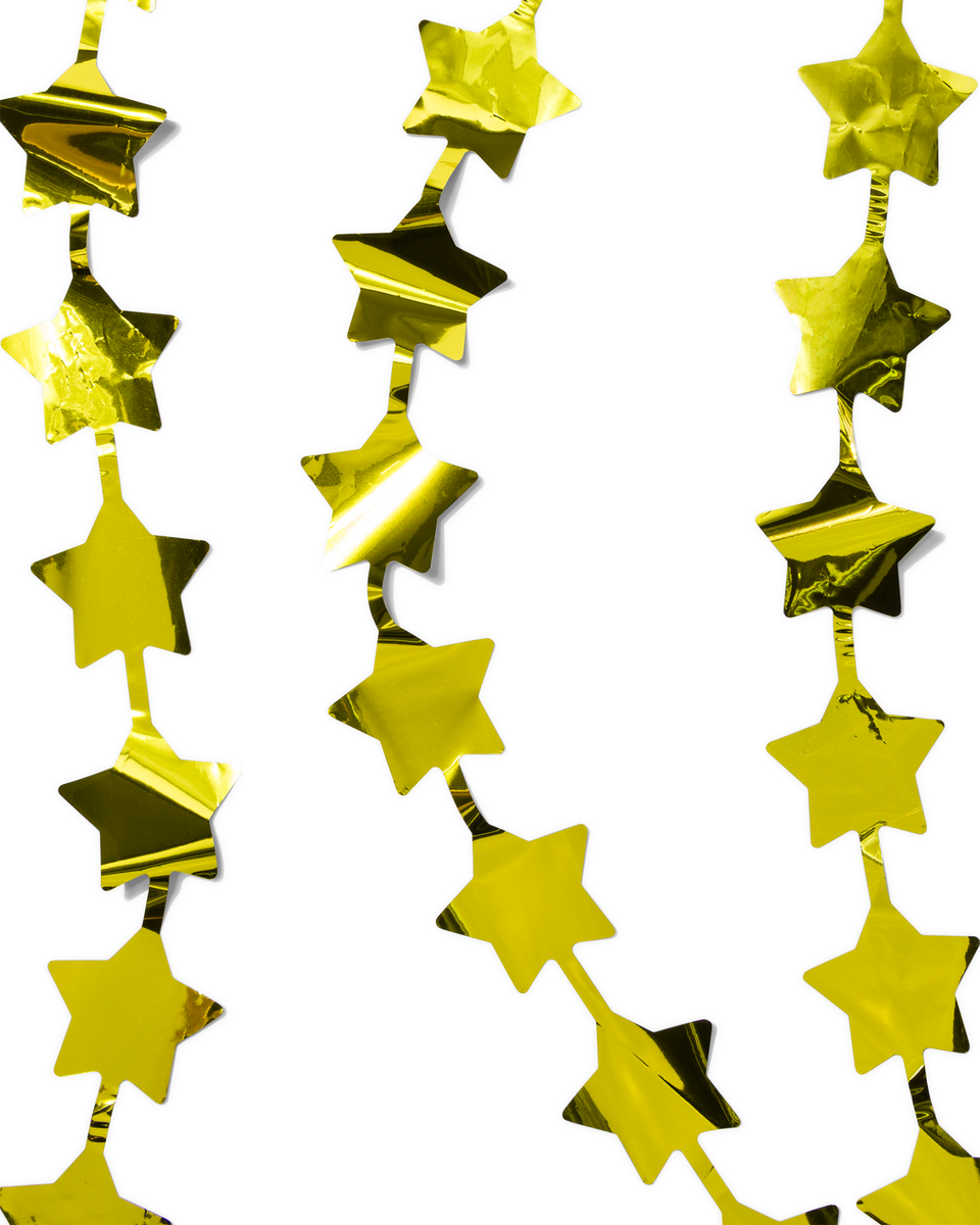 glittergordijn 200x200 gouden sterren - 25284131 - HEMA