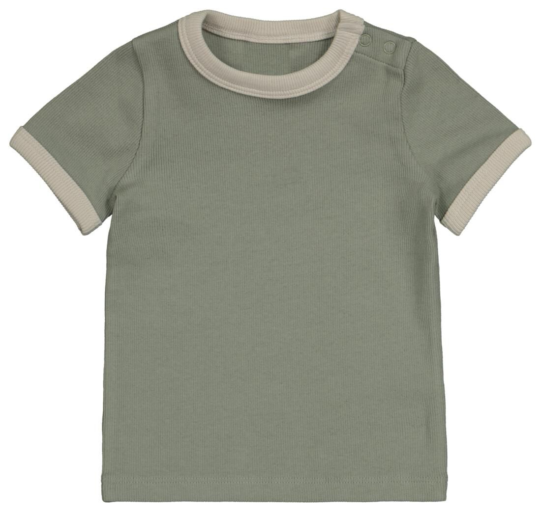 baby t-shirt rib groen