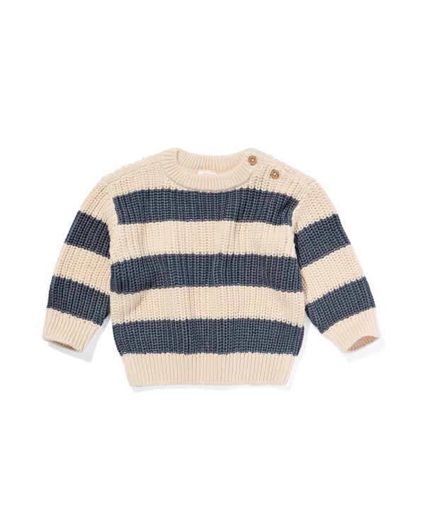 babytrui strepen grijs grijs - 33122270GREY - HEMA