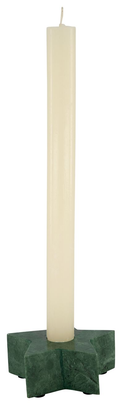 kaarsenhouder marmer ster 10 cm groen - 25103593 - HEMA