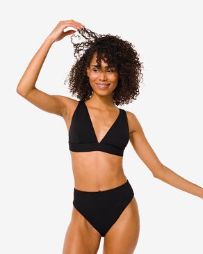 Gloed Inschrijven vooroordeel dames triangel bikinitop zwart - HEMA