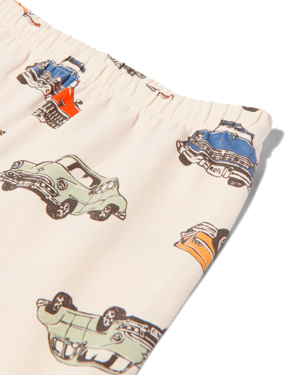 kinder pyjama auto's met poppennachtshirt beige beige - 1000030176 - HEMA