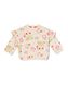 baby sweater rib bloemen gebroken wit 86 - 33002255 - HEMA
