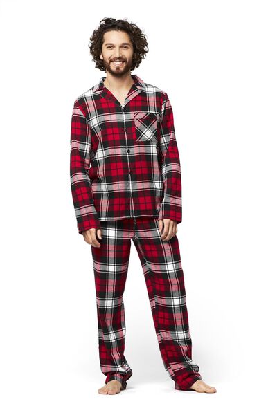 Nageslacht generatie opbouwen pyjama flanel War Child rood - HEMA