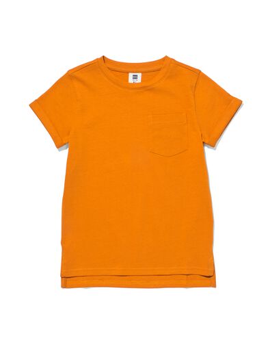 kinder t-shirt structuur bruin 98/104 - 30782150 - HEMA