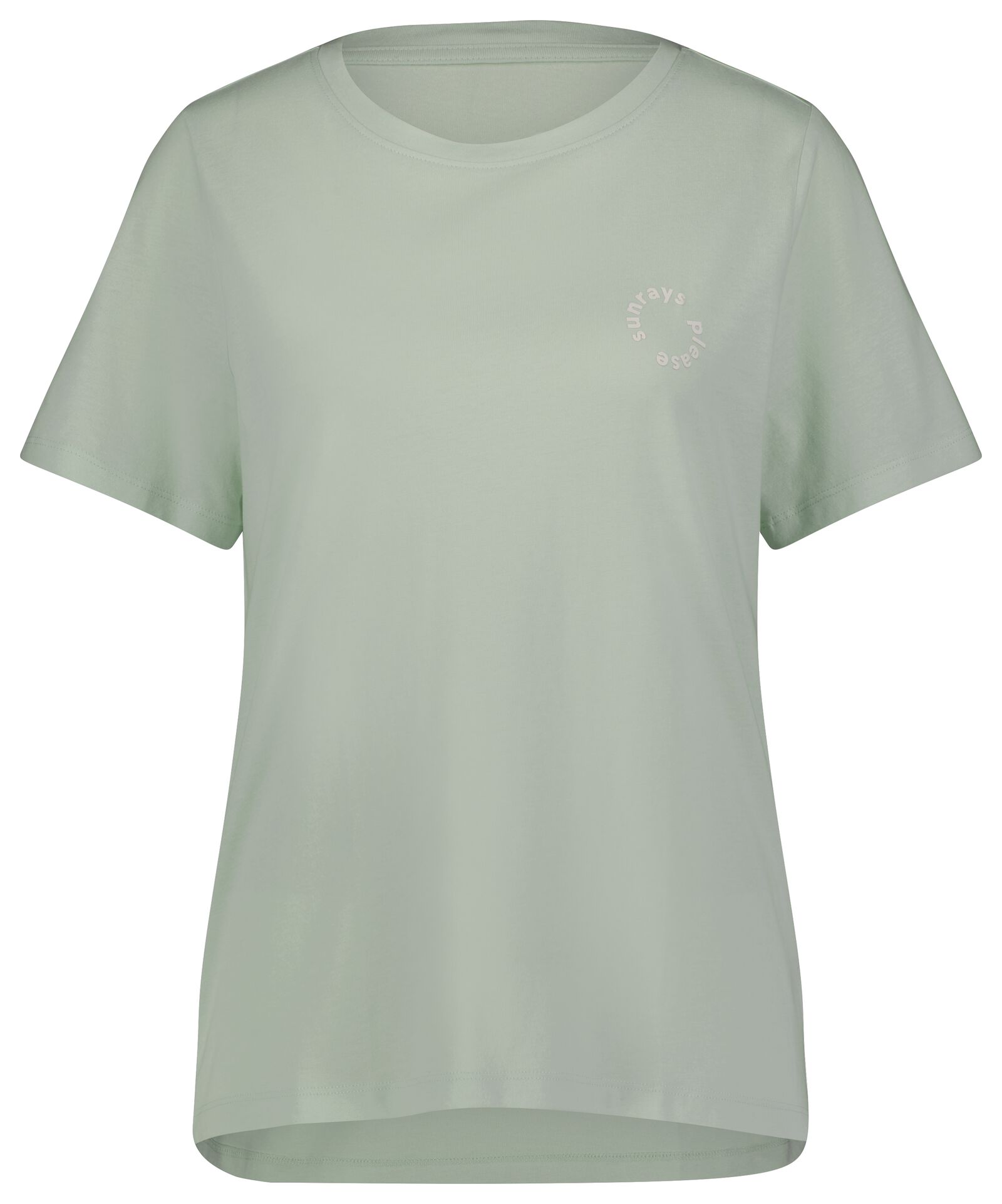 dames t-shirt Alara sunrays lichtgroen M - 36235447 - HEMA