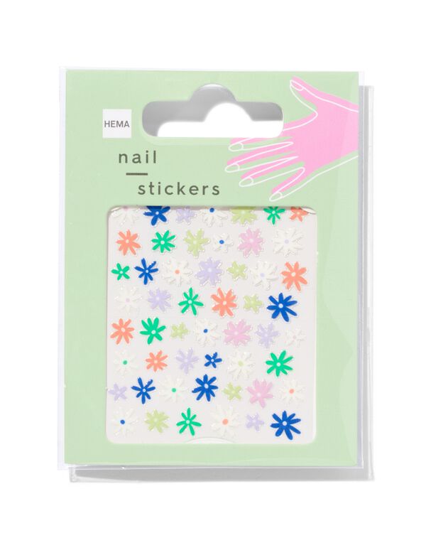 nagelstickers bloemen - 52 stuks - 11249071 - HEMA
