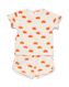 baby kledingset badstof t-shirt en short krabben ecru 68 - 33102652 - HEMA
