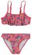 kinderbikini volant jungle donkerroze donkerroze - 1000022789 - HEMA