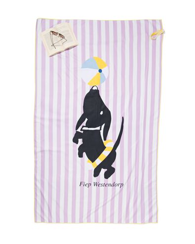 Takkie handdoek microvezel 110x175 - 5290117 - HEMA