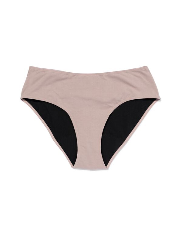 incontinentiehipster katoen voor licht urineverlies beige beige - 19640665BEIGE - HEMA