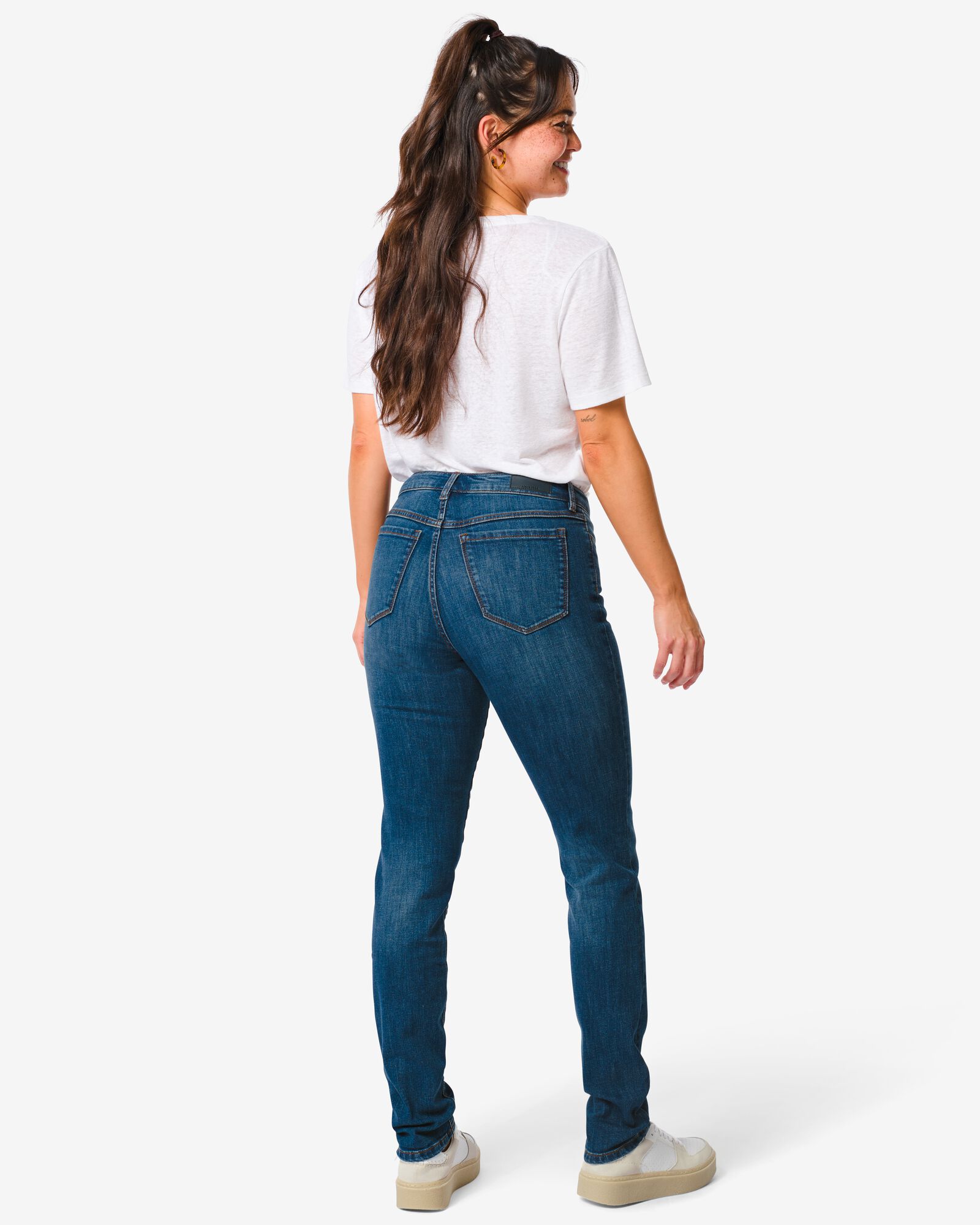 dames jeans - skinny fit middenblauw 40 - 36307523 - HEMA