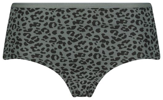 dameshipster luipaard donkergroen XL - 19698754 - HEMA
