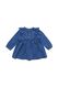 baby jurk met borduur blauw 92 - 33048136 - HEMA