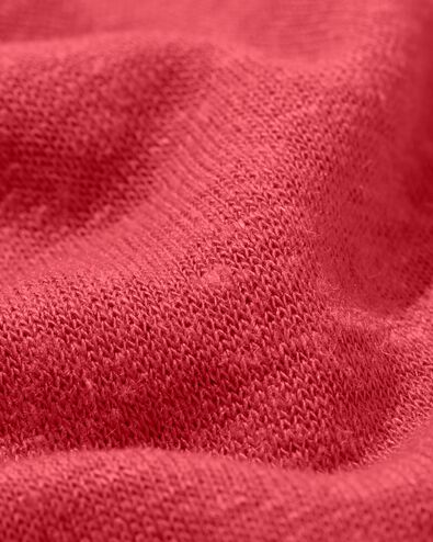 dames t-shirt Evie met linnen rood rood - 36257950RED - HEMA