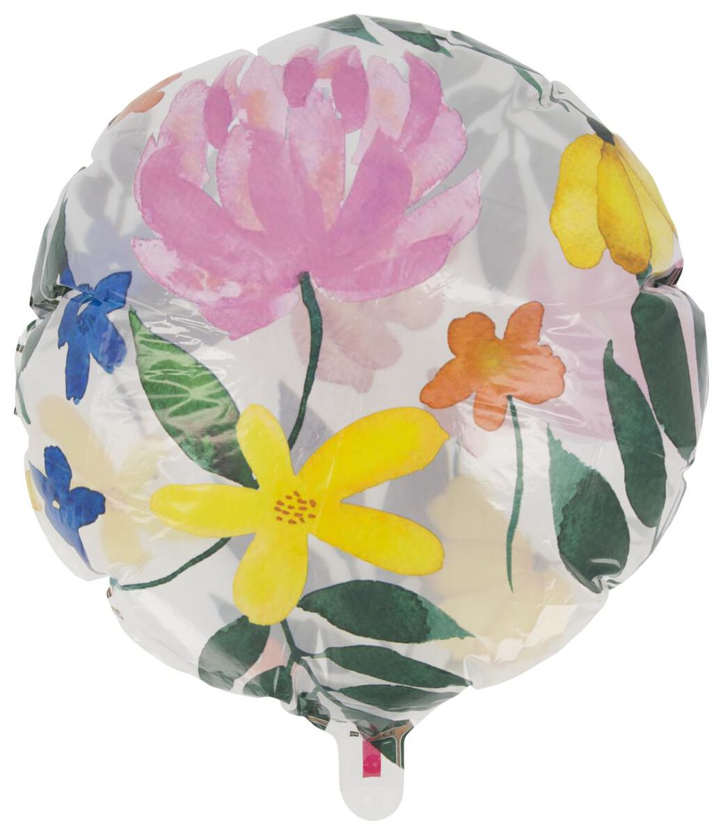 folieballon 50cm hoog - bloemen - 14200453 - HEMA