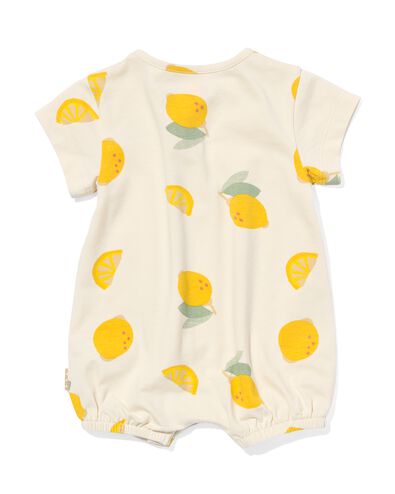 newborn jumpsuit citroen lichtgeel 50 - 33496711 - HEMA