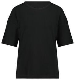 dames t-shirt Lora zwart zwart - 1000027699 - HEMA