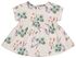 newborn set jurk en pofbroek bloemen zand - 1000027313 - HEMA
