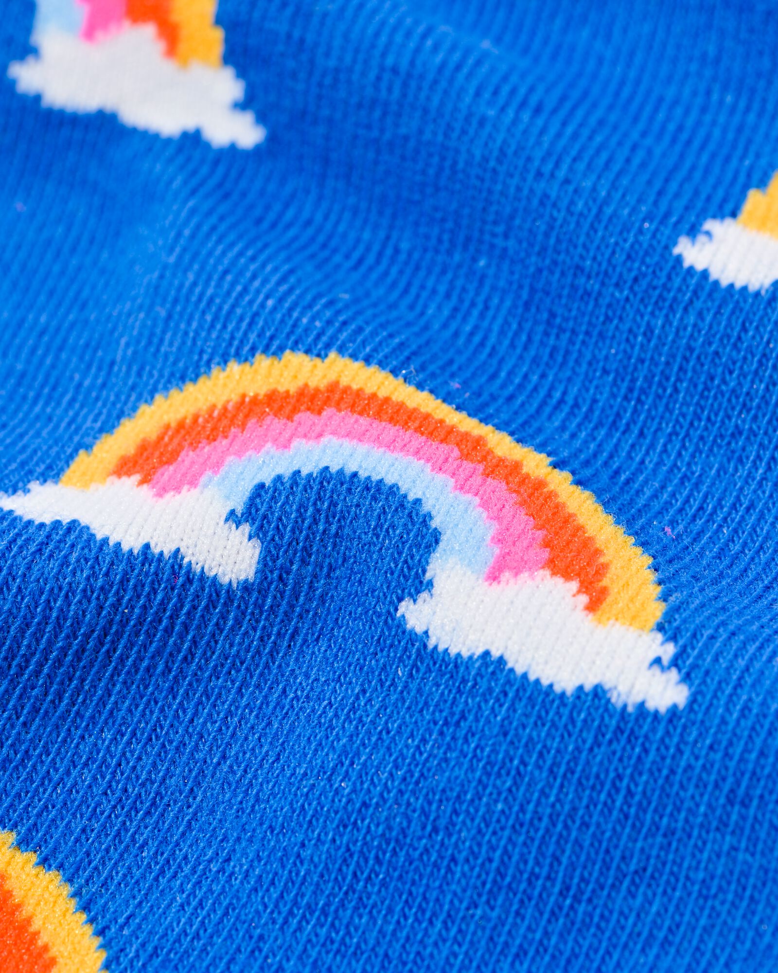 sokken met katoen regenboog blauw blauw - 4141100BLUE - HEMA