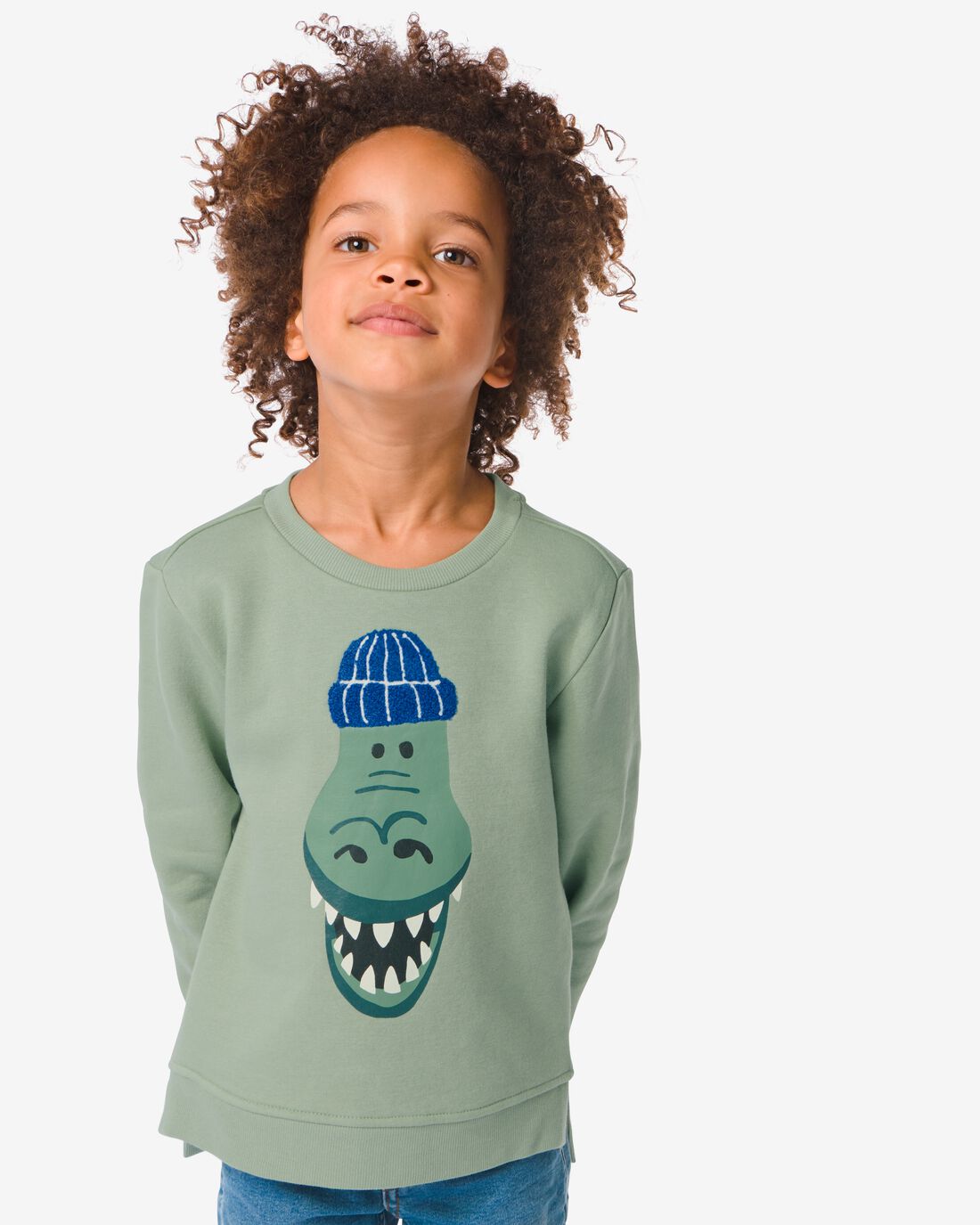 HEMA Kindersweater Dino Groen (groen)