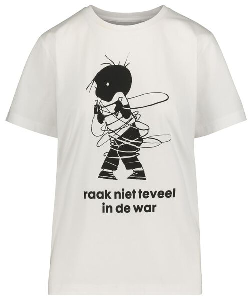 dames t-shirt Jip in de war wit wit - 1000019661 - HEMA