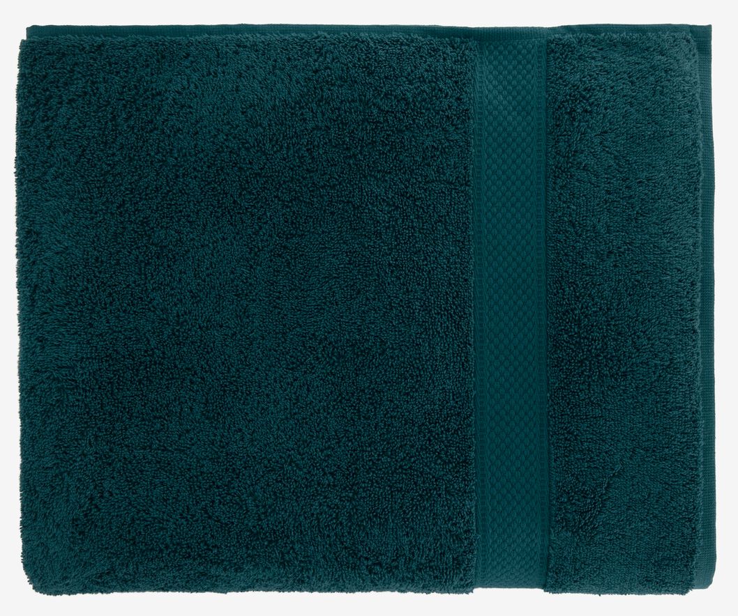 handdoek zware kwaliteit diepgroen 100x150 donkergroen handdoek 100 x 150 - 5230027 - HEMA