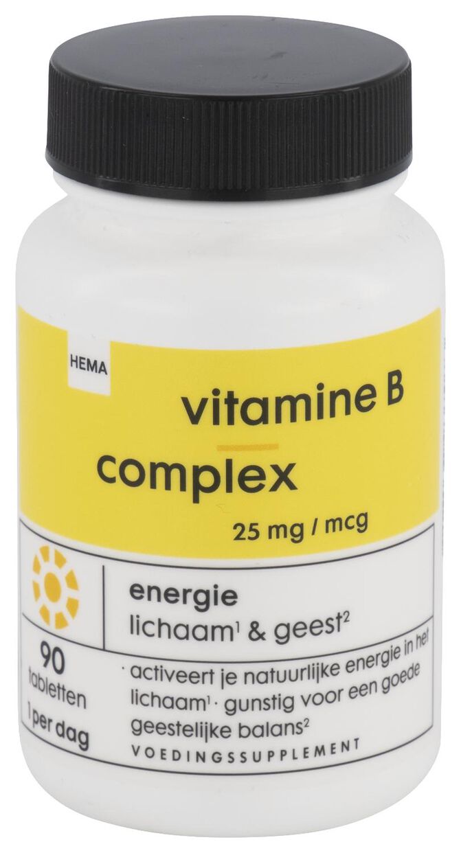 Tegenwerken enthousiasme spleet vitamine B complex - 90 stuks - HEMA