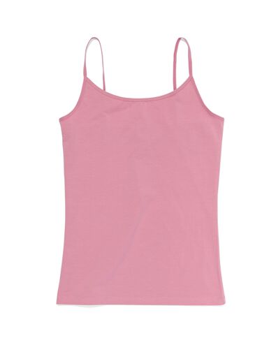 dameshemd stretch katoen roze XS - 19630574 - HEMA