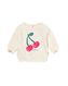 newborn sweater met kersen gebroken wit 74 - 33478815 - HEMA