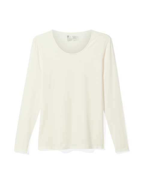dames thermo t-shirt wit wit - 1000022107 - HEMA