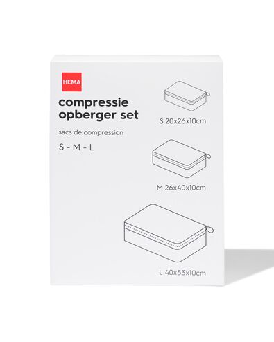 compressie opberger set S-M-L - 18640069 - HEMA