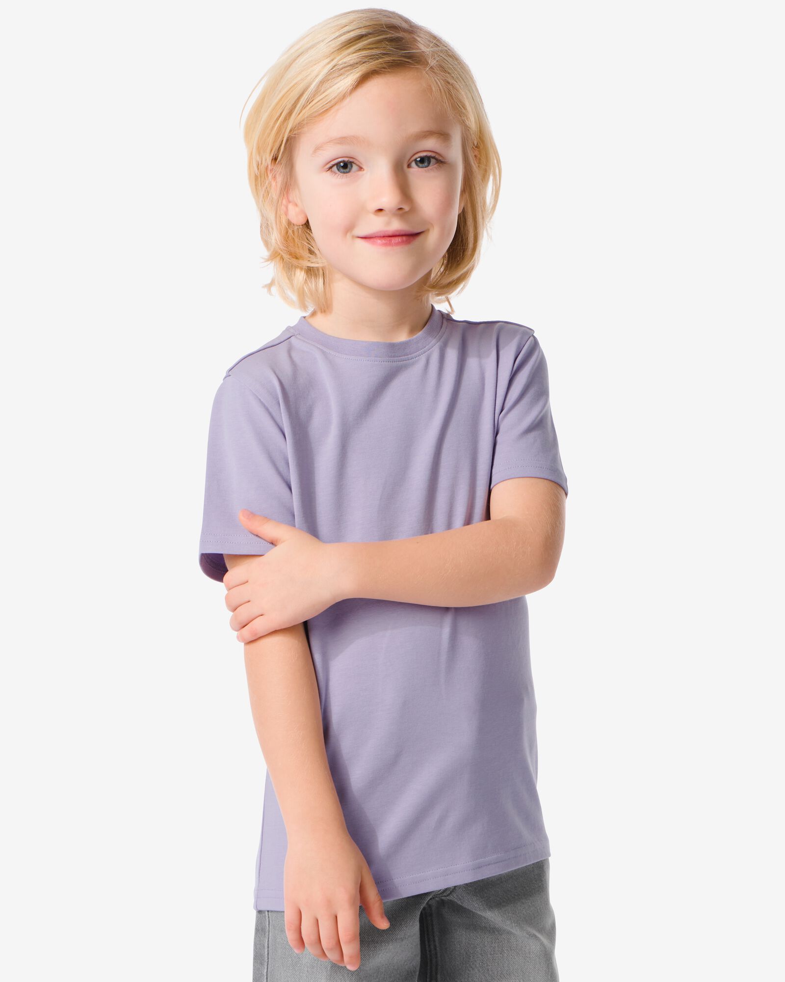 Image of HEMA Kinder T-shirt Paars (paars)