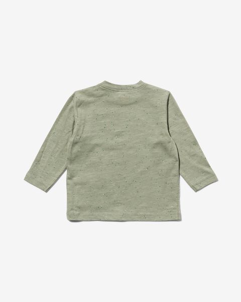 baby t-shirt met zakje groen - 1000029746 - HEMA