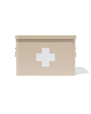 medicijnbox mat zand 18x31.5x21 - 80330121 - HEMA