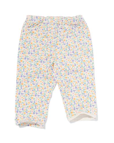 babybroek bloemen ecru ecru - 33078160ECRU - HEMA