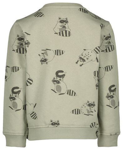 kindersweater wasbeer lichtgroen - 1000021468 - HEMA