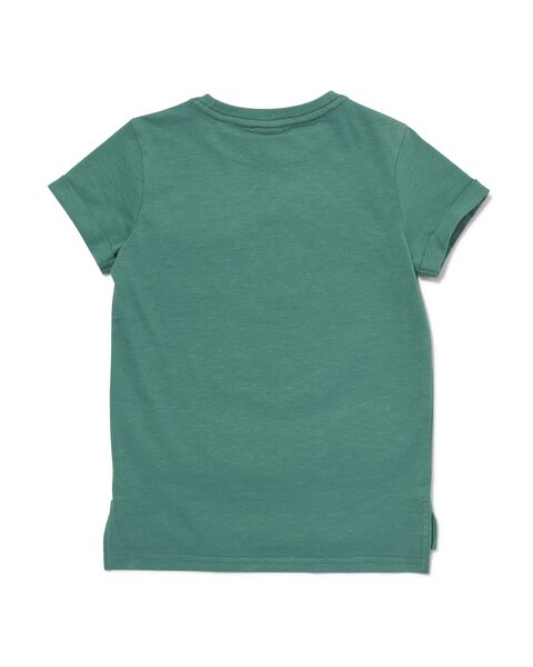 kinder t-shirt met borstzak groen groen - 1000030906 - HEMA