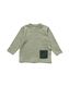 baby t-shirt met zakje groen - 1000029746 - HEMA