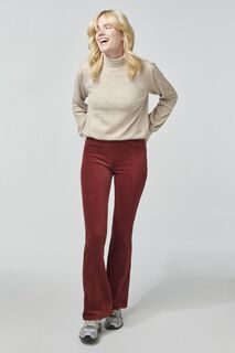 Dames Sweater Cassie Met Ribbels Zand (zand)