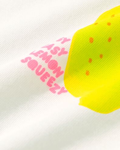 baby t-shirt citroen gebroken wit 74 - 33046353 - HEMA