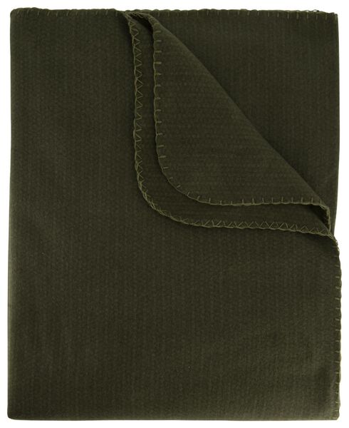 plaid fleece groen 130x150 - 7322127 - HEMA