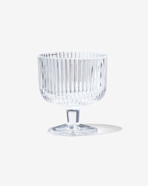 Iedereen vorm Collega aperitief glas Bergen streep reliëf 70ml - HEMA
