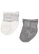 2-pak newborn babysokken met bamboe grijsmelange grijsmelange - 1000015031 - HEMA