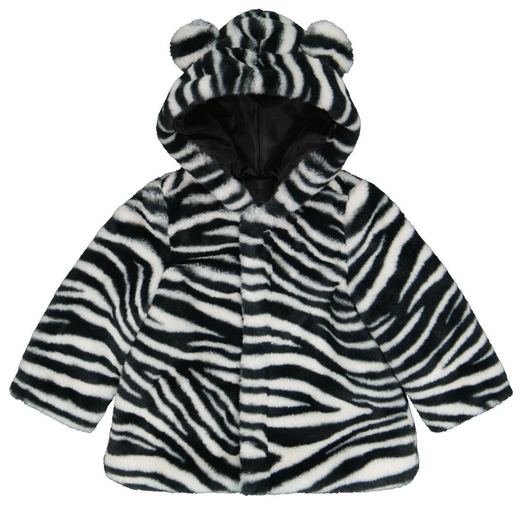 plastic Sportschool Caroline babyjas imitatiebont zebra zwart - HEMA