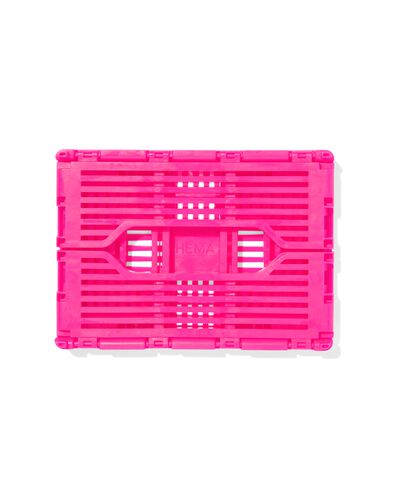 klapkrat letterbord recycled XS felroze roze XS  13 x 18 x 8 - 39800022 - HEMA
