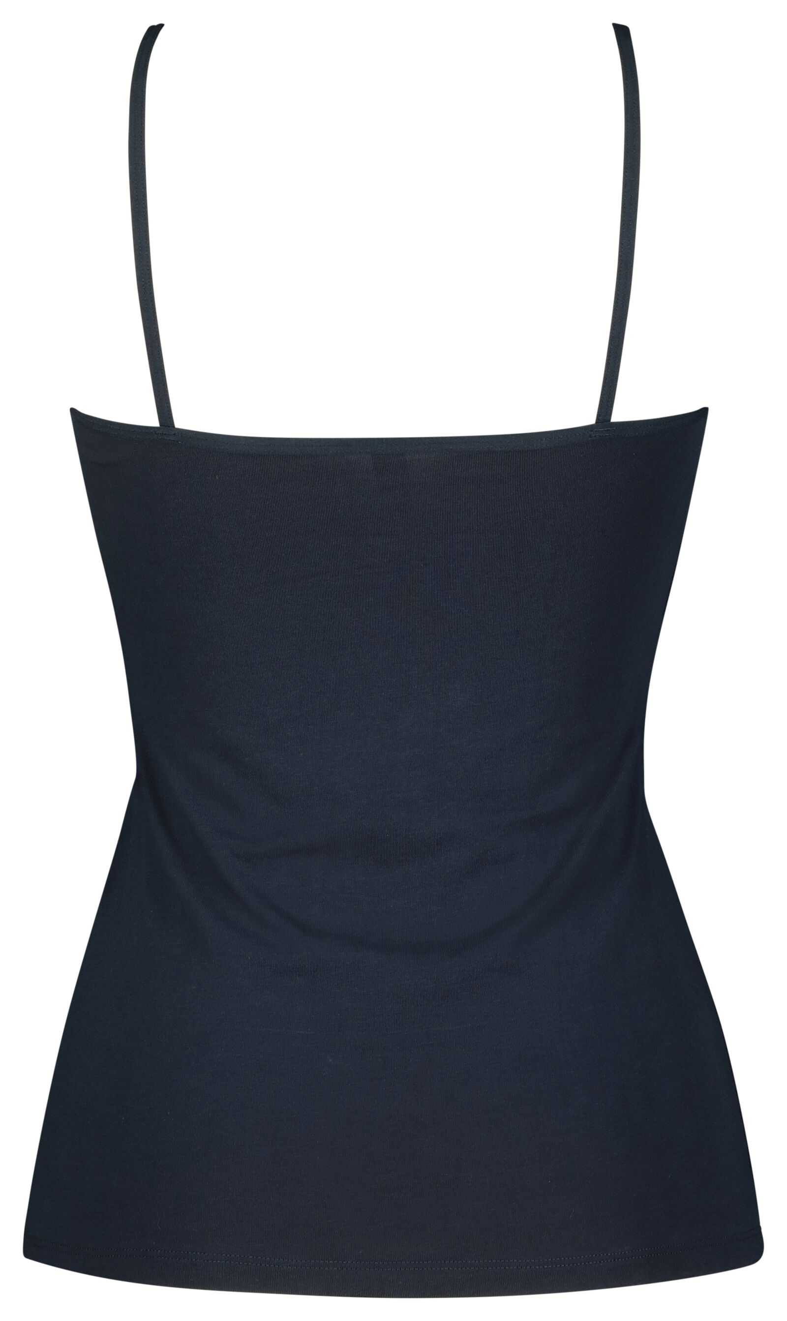dameshemd spaghettibandjes donkerblauw XXL - 19640496 - HEMA