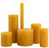 rustieke kaarsen okergeel okergeel - 1000032611 - HEMA